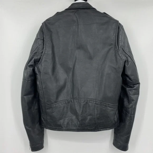 Vintage Wilsons Leather Motorcycle Biker Jacket M - Picture 3 of 8